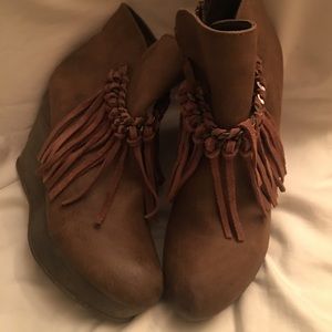 Brown booties